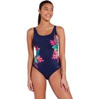 Zoggs Women's Adjustable Scoopback Women One Piece Swimsuit in Navy | Size: 8