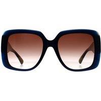 Longchamp Women's Square Blue Stone Burgundy Gradient LO713S