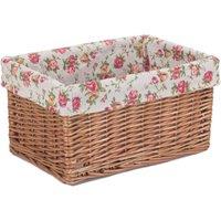 Red Hamper Wicker Double Steamed Garden Rose Willow Storage Baskets in Red | Size: XL
