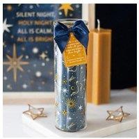 KDMD Starry Night Cinnamon & Blackberry Tube Candle in Teal