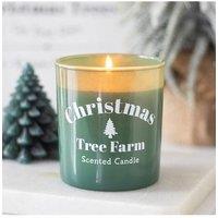 KDMD Christmas Tree Farm Scented Candle in Teal
