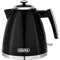 Geepas Linear Collection 1.7L Calm Electric Jug Kettle 3000W Black
