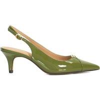 Dune London Women's 'Distinctive' Leather Strappy Heels in Green | Size: 6