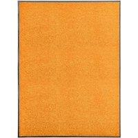 Berkfield Home Doormat Washable Orange 90x120 cm