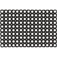 Berkfield Home Door Mat Rectangular 40x60 cm Rubber in Black