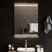 Berkfield Home LED Bathroom Mirror 60x80 cm in Clear