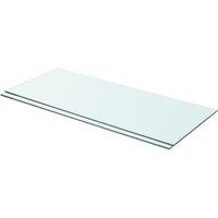 Berkfield Home Shelves 2 pcs Panel Glass Clear 70x30 cm