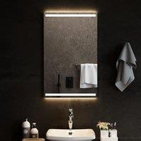 Berkfield Home LED Bathroom Mirror 50x80 cm in Clear