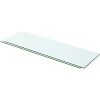 Berkfield Home Shelves 2 pcs Panel Glass Clear 60x15 cm