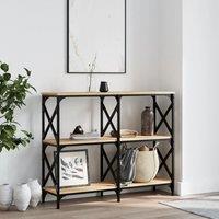 Berkfield Home Console Table Sonoma Oak 100x28x80.5 cm Engineered Wood in Brown