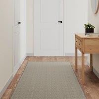 Berkfield Home Carpet Runner Sisal Look Taupe 80x250 cm in Beige | Size: 100 cm diameter