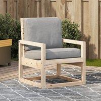 Berkfield Home Garden Chair 57.5x63x76 cm Solid Wood Pine in Brown