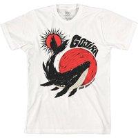 Gojira Men's From Mars To Sirius Whale Cotton T-Shirt in White | Size: XL