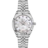 Naples Swiss Quartz Diamonds Silver Dial Steel Watch