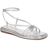 Sam Edelman Women's Circus NY Olana Flat Sandal in Silver | Size: 6