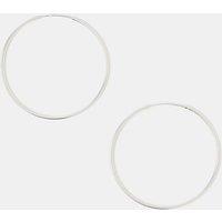 Accessorize Women's Sterling Silver Large Hoop Earrings