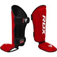 RDX SPORTS Shin Instep Molded King in Red | Size: Large