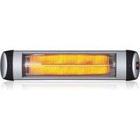 ENER-J Wall Mounted Infrared Heater 2000W Quartz Tube, Black