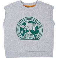 Frugi Alex Sleeveless Sweatshirt in Grey | Size: 2-3 Years