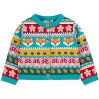 Frugi Girl's Robyn Fairisle Cardigan | Size: 0-3 m