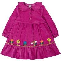 Frugi Girl's Holly Dress in Purple | Size: 5-6 Years