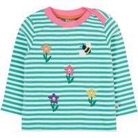 Frugi Girl's Orion Applique Top in Green | Size: 0-3 m
