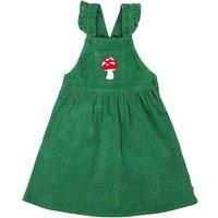 Frugi Girl's Isla Dungaree Dress in Green | Size: 4-5 Years
