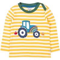 Frugi Boy's Orion Applique Top in Yellow | Size: 0-3 m