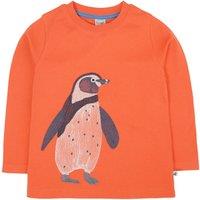 Frugi Adventure Embroidered Top in Orange | Size: 3-6 m