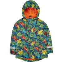 Frugi Boy's Printed Puddle Buster Coat in Navy | Size: 3-4 Years