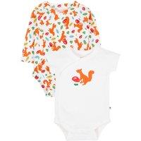 Frugi Shay 2 Pack Body in White | Size: 6-9 m