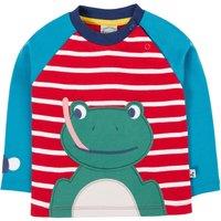Frugi Boy's Alfie Raglan Top in Red | Size: 3-6 m