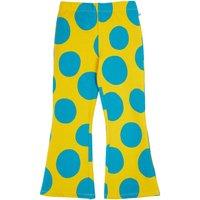 Frugi Girl's Cosy Flared Leggings in Yellow | Size: 7-8 Years