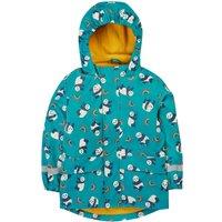 Frugi Printed Puddle Buster Coat in Blue | Size: 4-5 Years