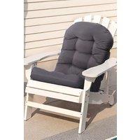 Living and Home 110 X 48cm Outdoor Waterproof Tufted Swing Seat Cushion Garden Chair Cushion in Dark Grey | Size: 110 X 48 cm