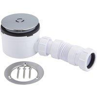 McAlpine 3 Pin Shower Trap + Flex Adaptor - Chrome Brass in Silver