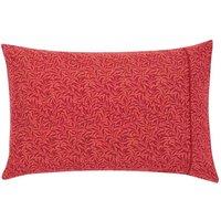 Morris & Co 'Strawberry Thief' Cotton Standard Pillowcase Pair in Red