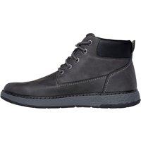 Skechers Men's GARLAN Round Toe Waterproof Lace Up Charcoal | Size: 9