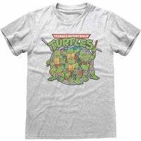 TMNT Men's Retro T-Shirt in Grey | Size: Small
