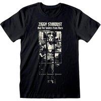 David Bowie Men's Ziggy Stardust T-Shirt in Black | Size: Small