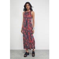 Warehouse Women's Sequin Embellished Racer Midi Dress | Size: 10