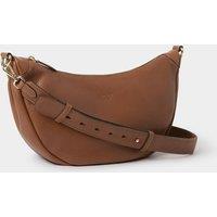 OSPREY LONDON Women's The Oxford Leather Sling Bag in Tan