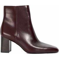 Dune London Women's 'Panamas' Leather Ankle Boots in Burgundy | Size: 6