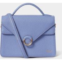 OSPREY LONDON Women's The Harper Mini Leather Grab Bag in Lilac