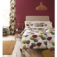 Sanderson 'Dandelion Clocks' Cotton Duvet Cover Set in Beige | Size: Super King