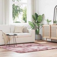 Berkfield Home Shaggy Rug High Pile NAVARRA Dusty Pink 160x160 cm Polyester | Size: Medium
