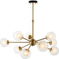 Netlighting 'ROME' Multi Arm Dimmable Stylish Indoor Glass Pendant Ceiling Lamp in Yellow