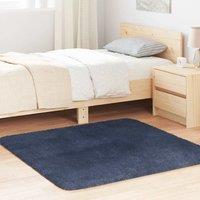 Berkfield Home Shaggy Rug High Pile NAVARRA Navy 120x120 cm Polyester in Blue | Size: Medium