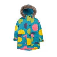 Frugi Girl's Penhale Parka in Blue | Size: 3-4 Years