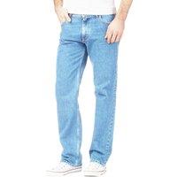 Cotton Works Men's Cotton Comfort Straight Fit Classic Denim Jeans in Light Blue | Size: 32XL